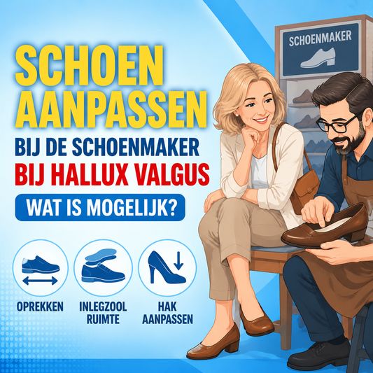 Schoen aanpassen bij de schoenmaker bij hallux valgus: wat is mogelijk?