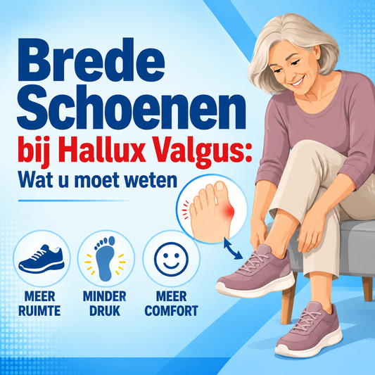 Brede schoenen kiezen bij hallux valgus: wat u moet weten