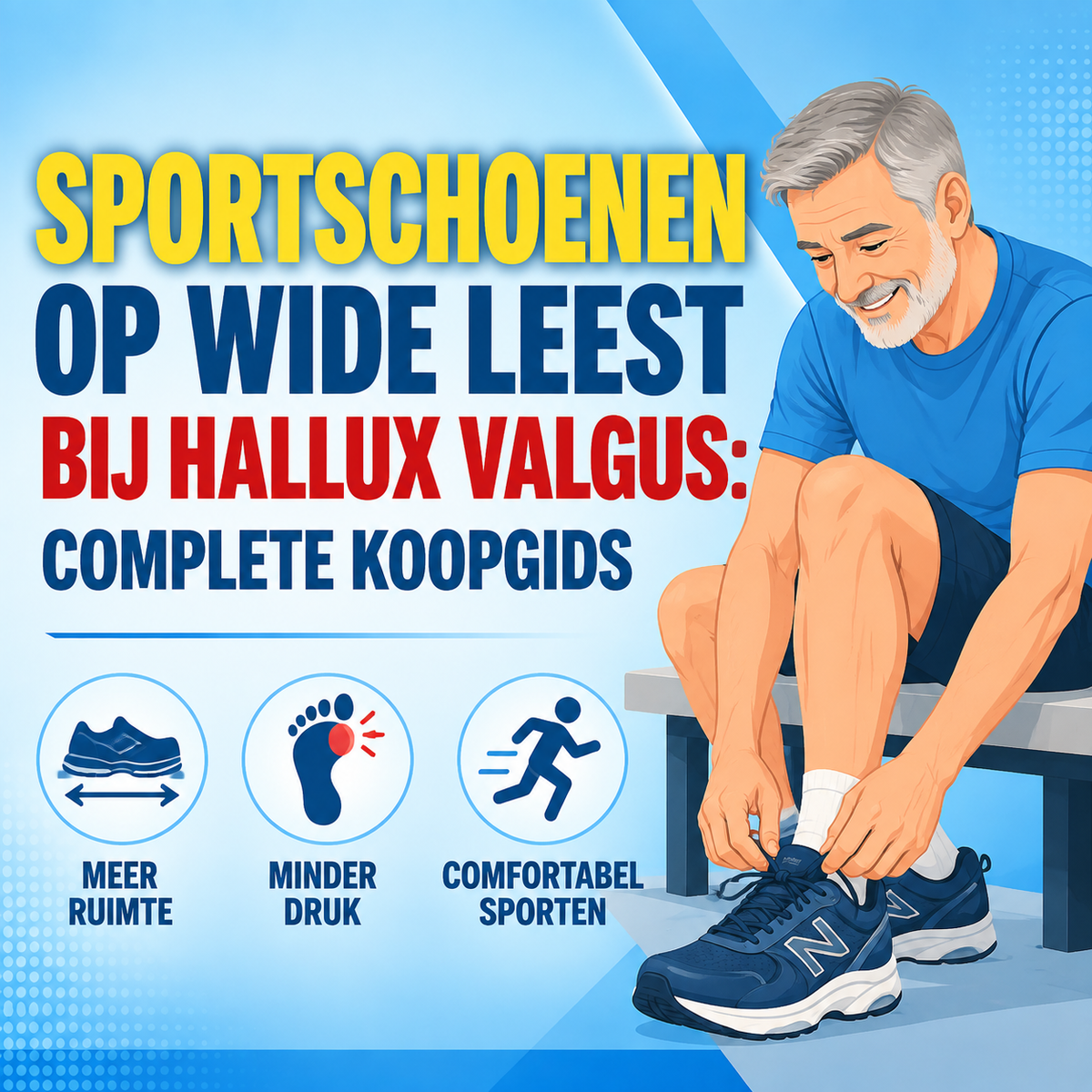 Sportschoenen op wide leest bij hallux valgus: complete koopgids
