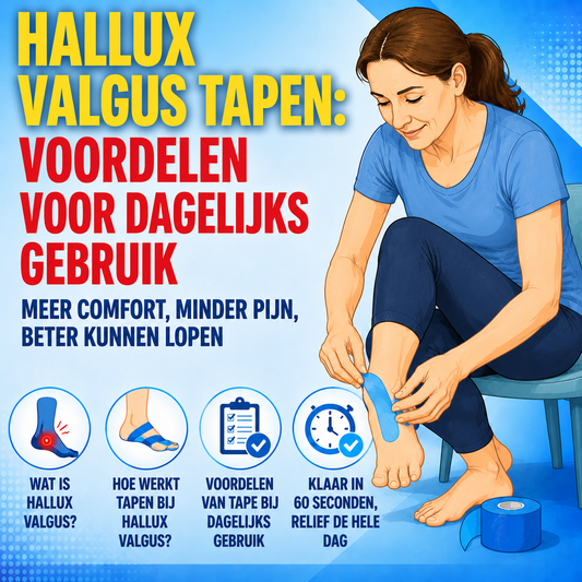 Hallux valgus tapen: voordelen voor dagelijks gebruik