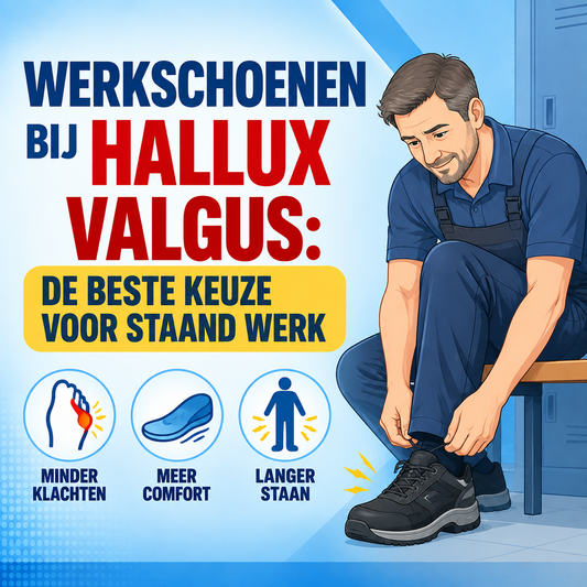 Werkschoenen bij hallux valgus: de beste keuze voor staand werk