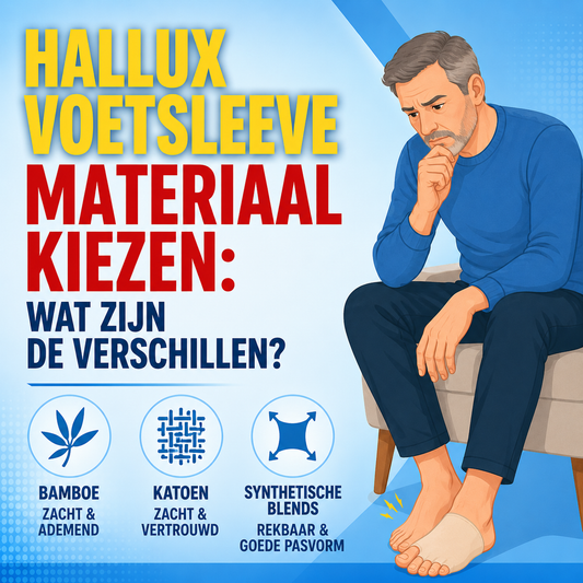 Hallux voetsleeve materiaal kiezen: wat zijn de verschillen?