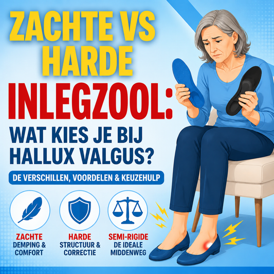 Zachte vs harde inlegzool bij hallux valgus: wat kies je?