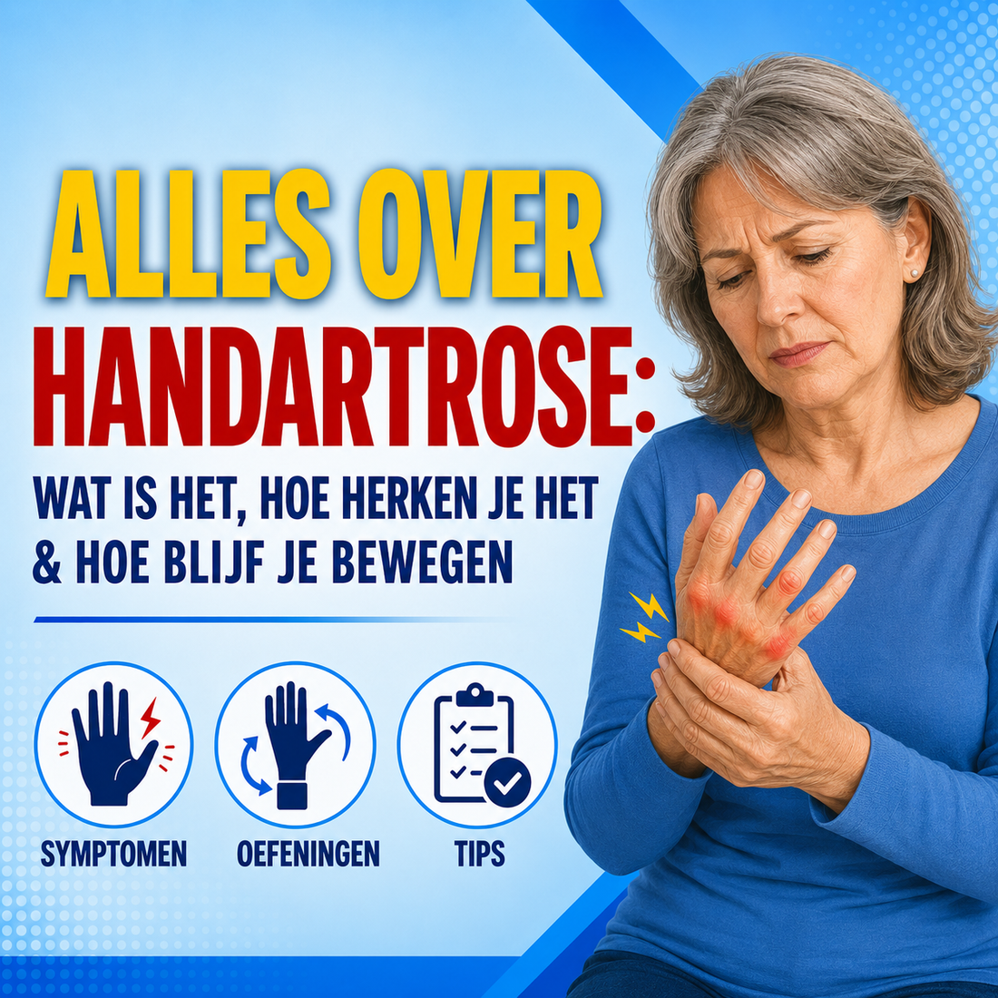 Handartrose: wat is het en hoe blijf je bewegen?