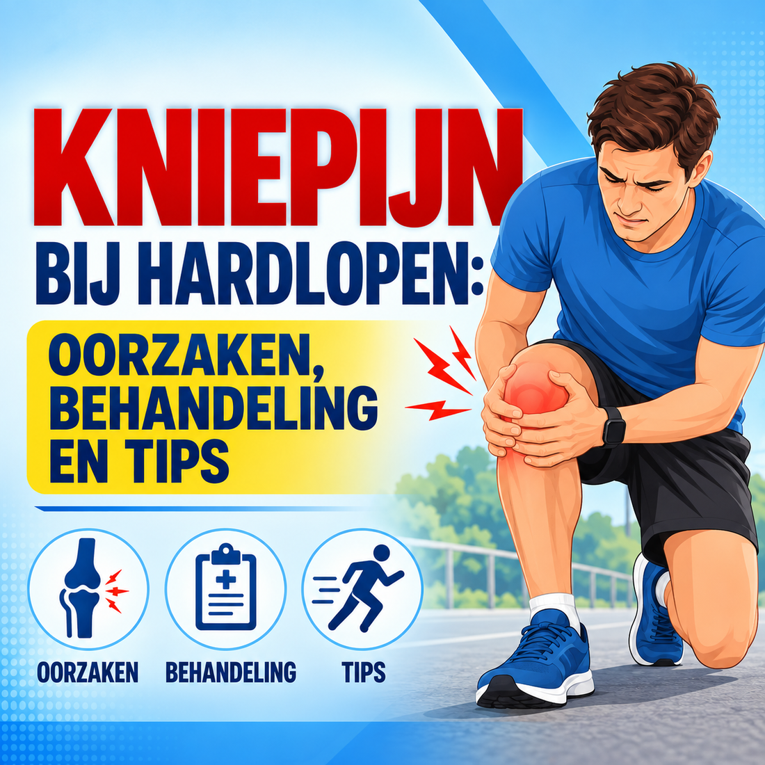 Kniepijn bij hardlopen: oorzaken, behandeling en terugkeer