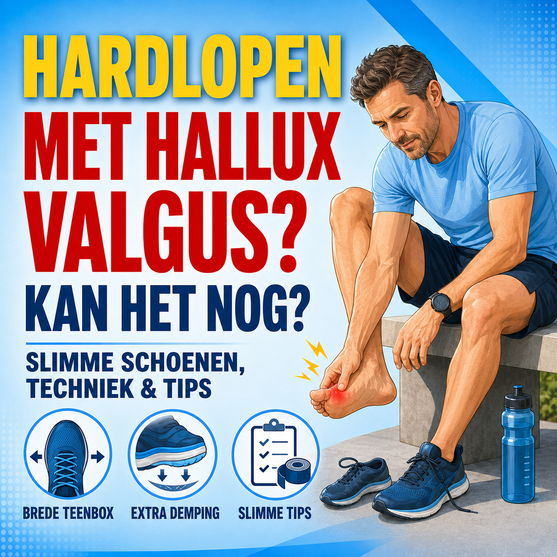 Hardlopen met hallux valgus: kan het nog en hoe?