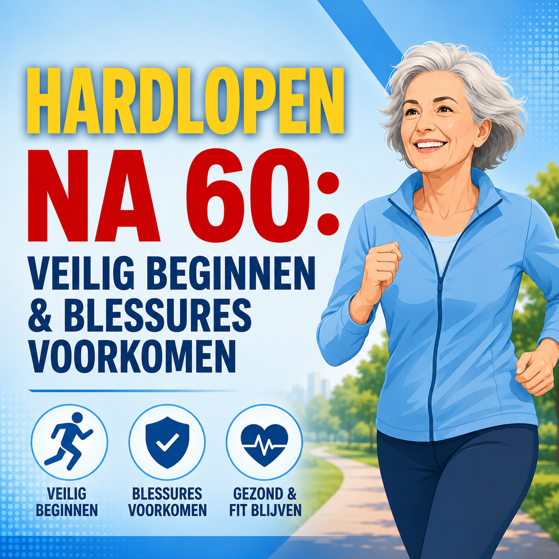 Hardlopen na 60: veilig beginnen en blessures voorkomen