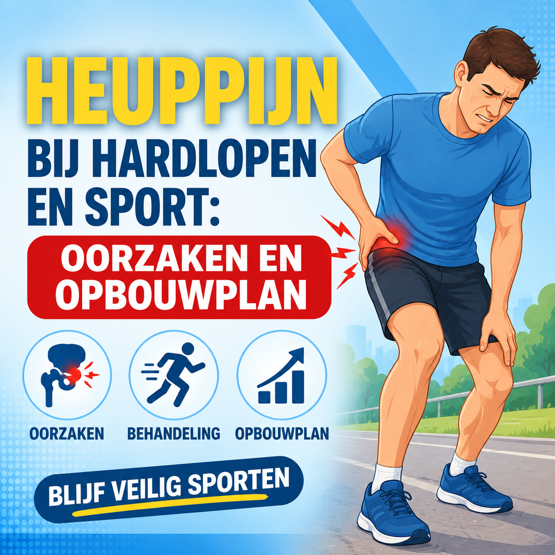 Heuppijn bij hardlopen en sport: oorzaken en opbouwplan