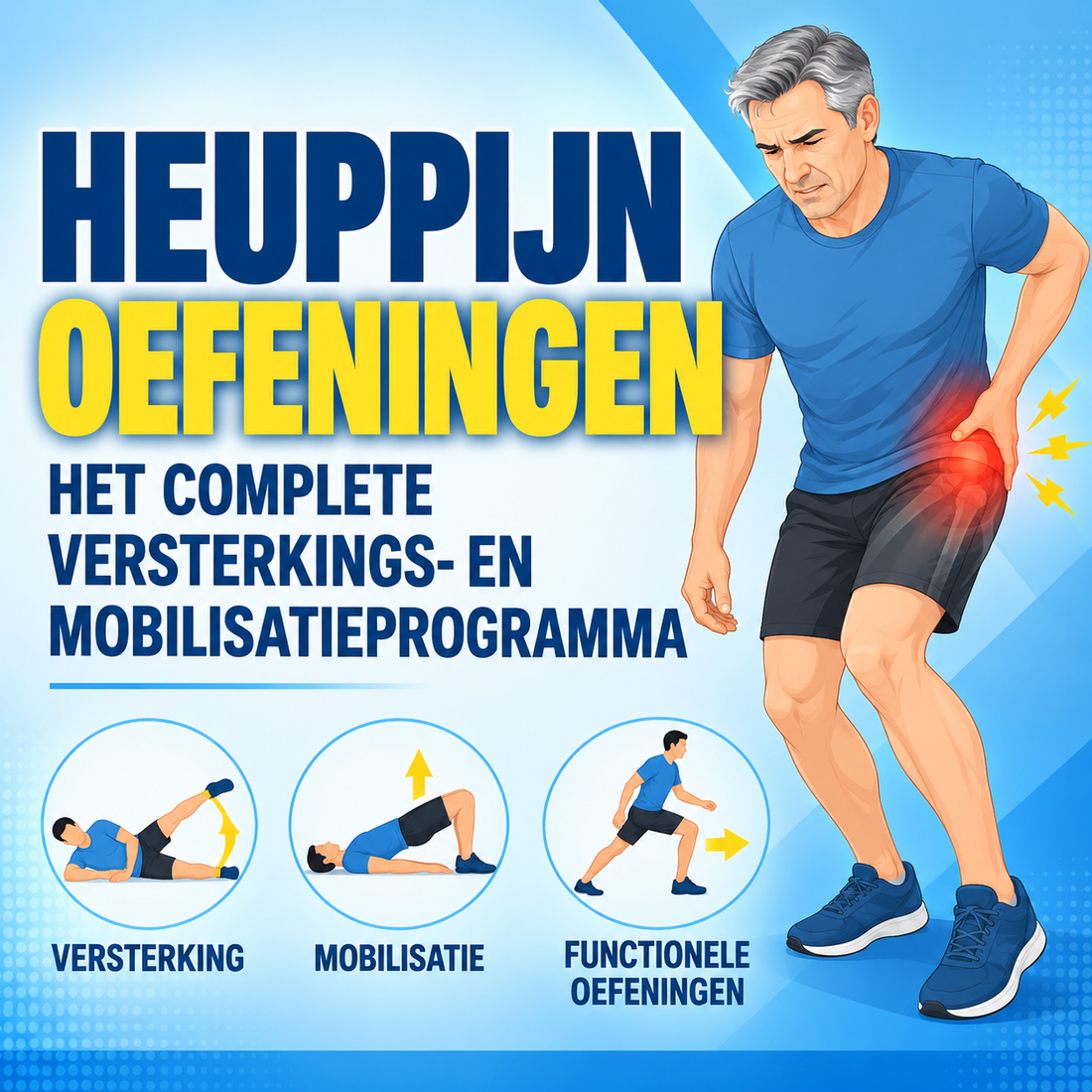 Heuppijn oefeningen: het complete versterkings- en mobilisatieprogramma