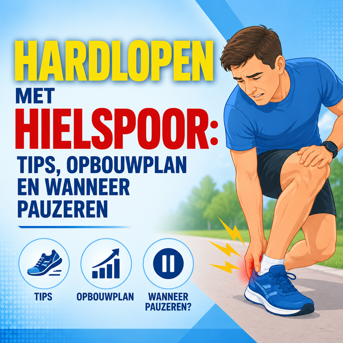 Hardlopen met hielspoor: tips, opbouwplan en wanneer pauzeren