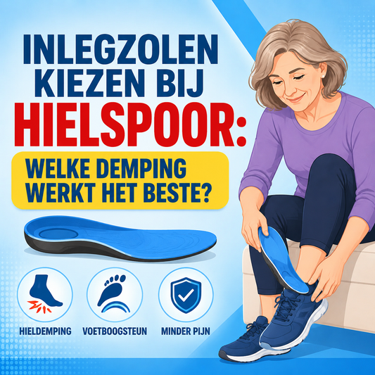 Inlegzolen kiezen bij hielspoor: welke demping werkt het beste?