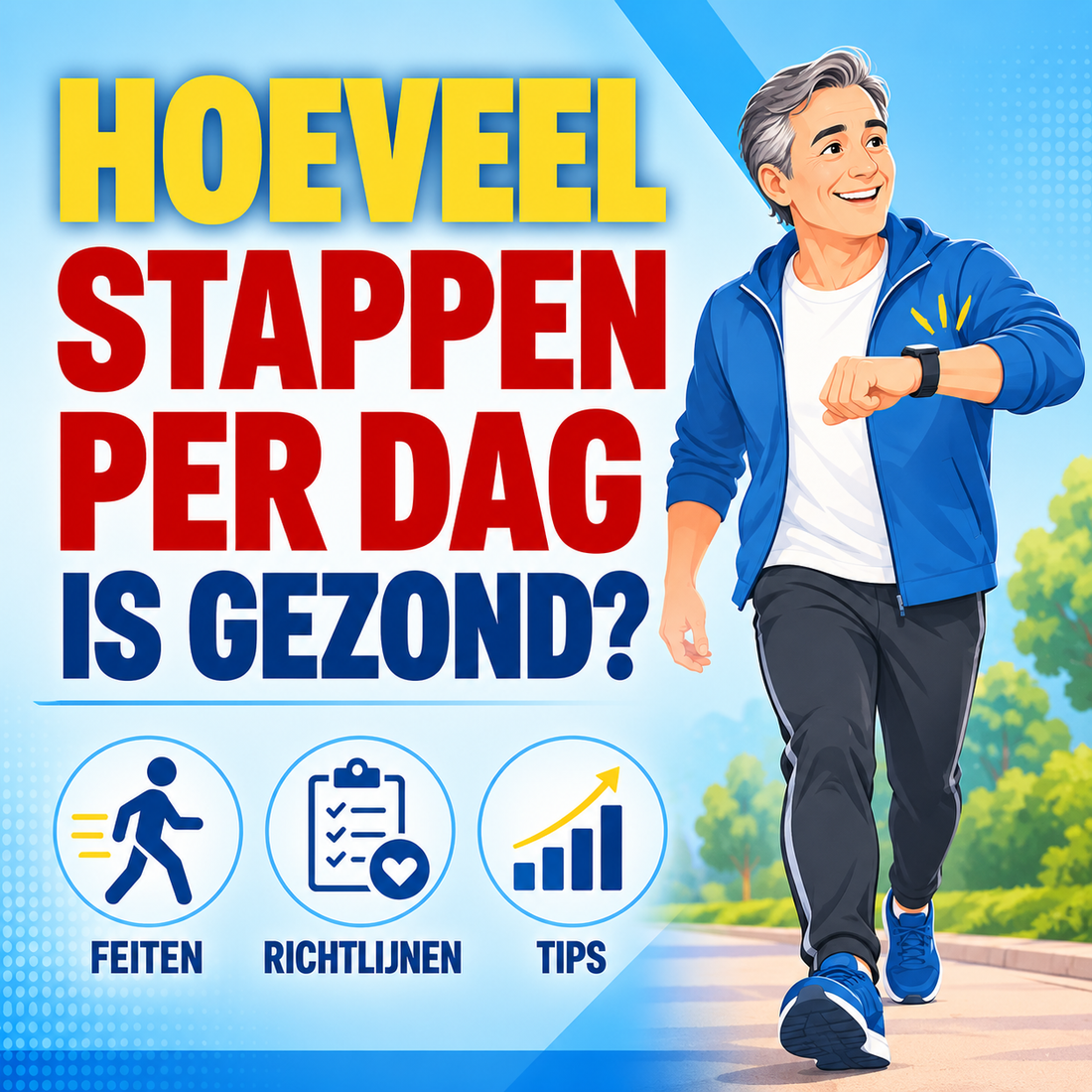 Hoeveel stappen per dag is gezond? Feiten en richtlijnen