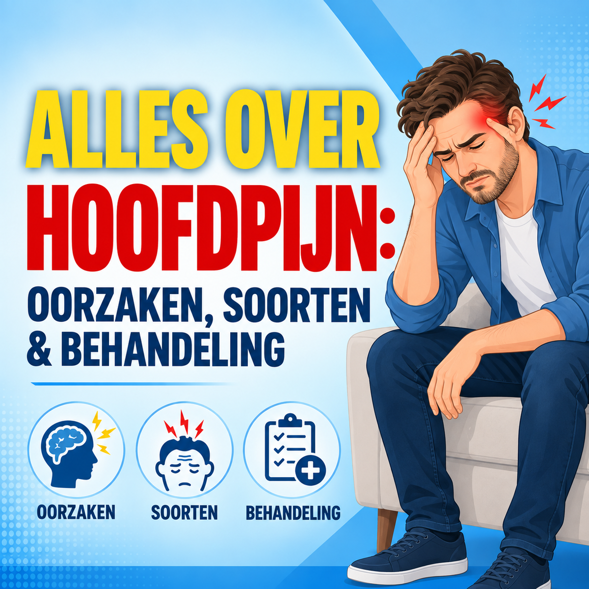 Hoofdpijn: oorzaken, soorten en behandeling