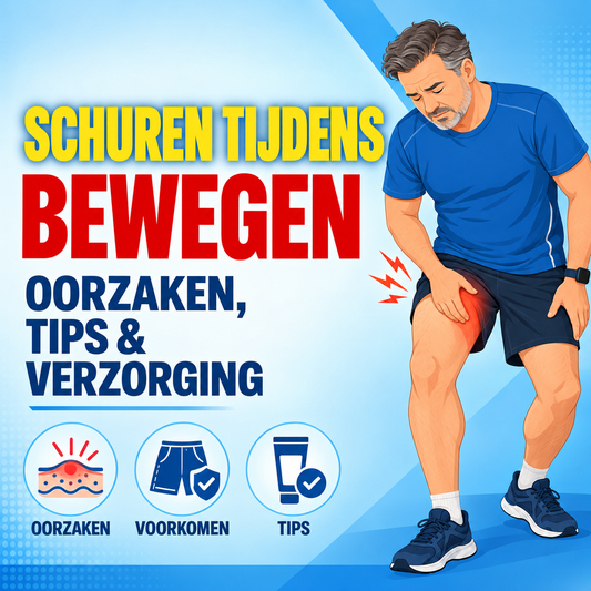 Huidirritatie en schuren tijdens het bewegen