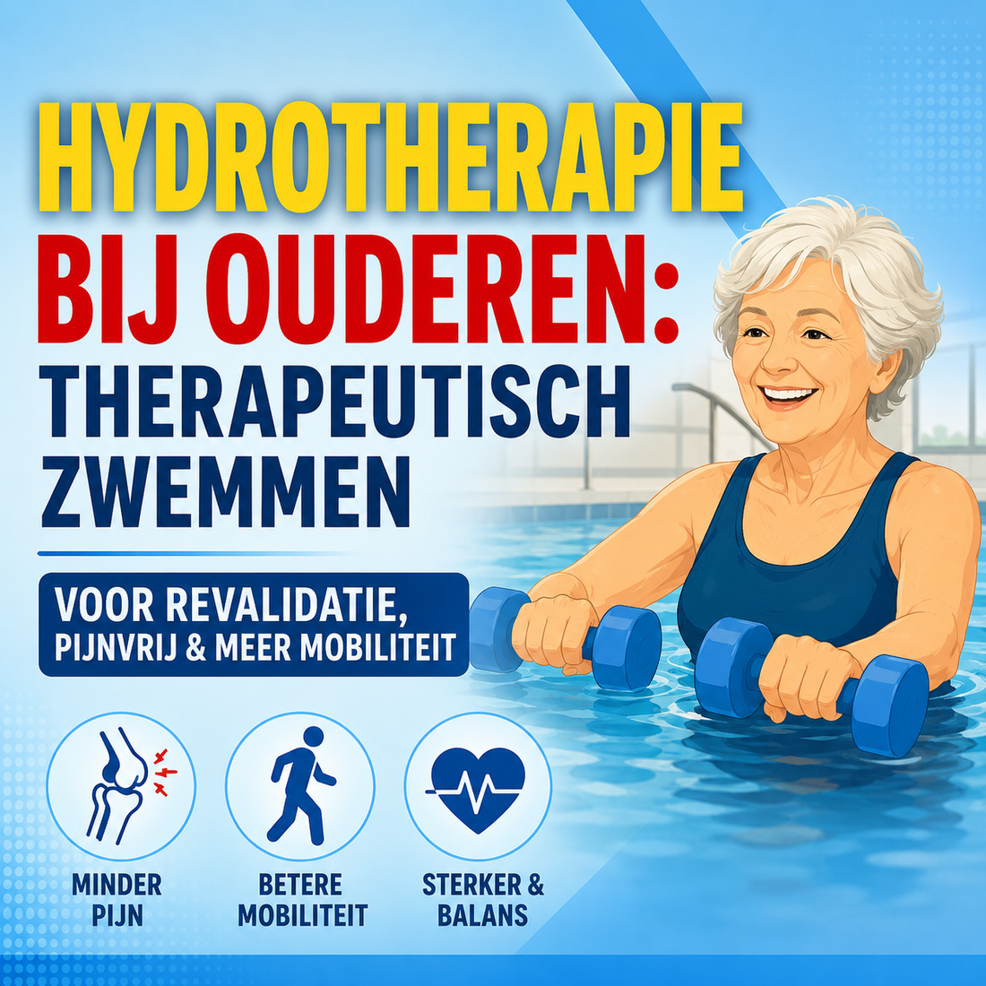 Hydrotherapie en revalidatie bij ouderen: therapeutisch zwemmen uitgelegd