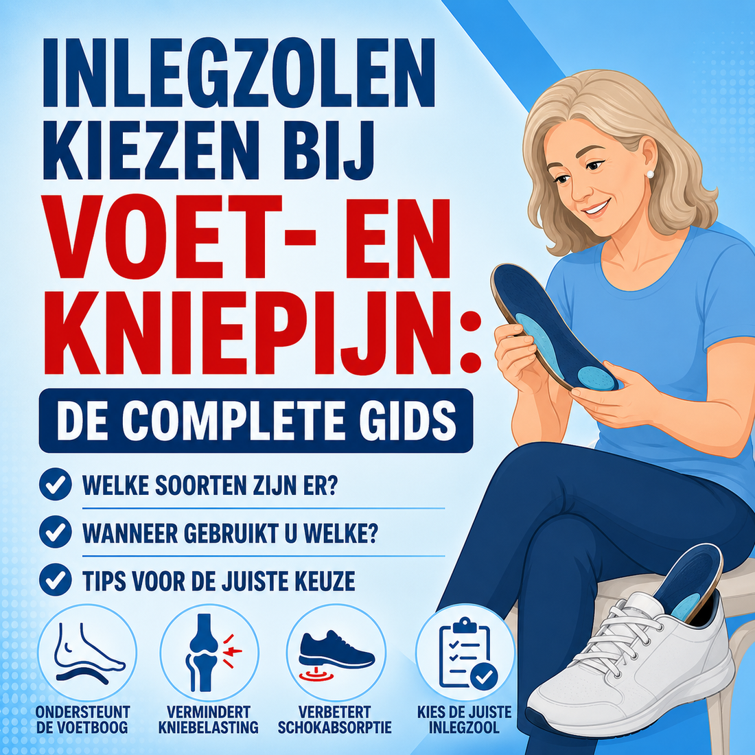 Inlegzolen kiezen bij voet- en kniepijn: de complete gids