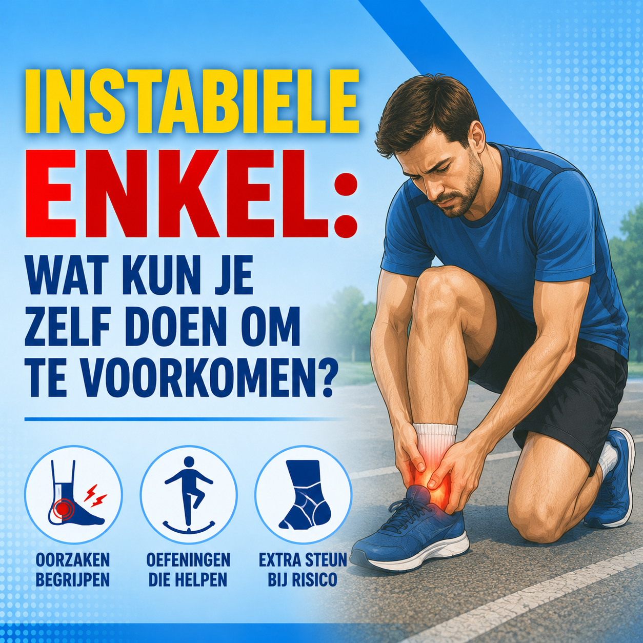 Instabiele enkel: wat kun je zelf doen om te voorkomen?