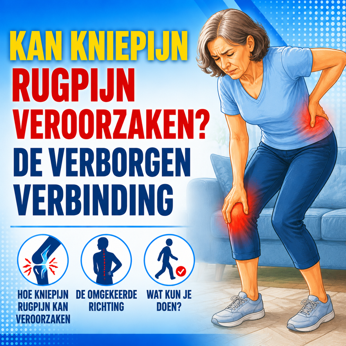 Kan kniepijn rugpijn veroorzaken? De verborgen verbinding