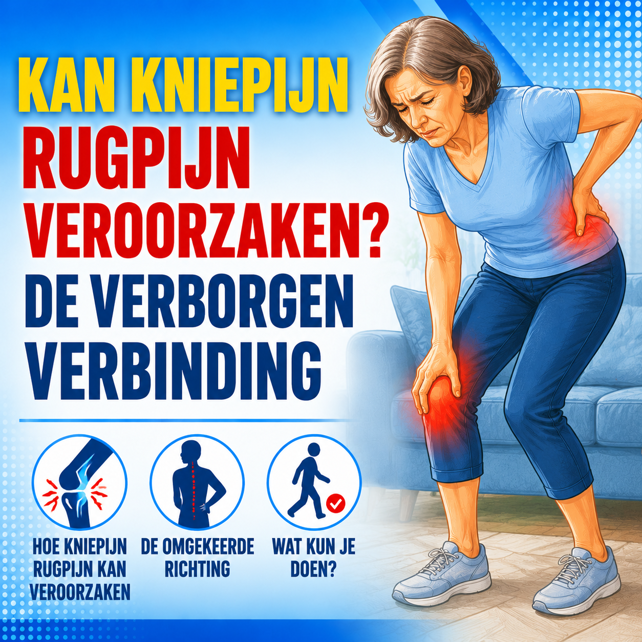 Kan kniepijn rugpijn veroorzaken? De verborgen verbinding