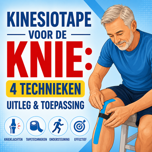Kinesiotape voor de knie: de meest gebruikte tapetechnieken uitgelegd