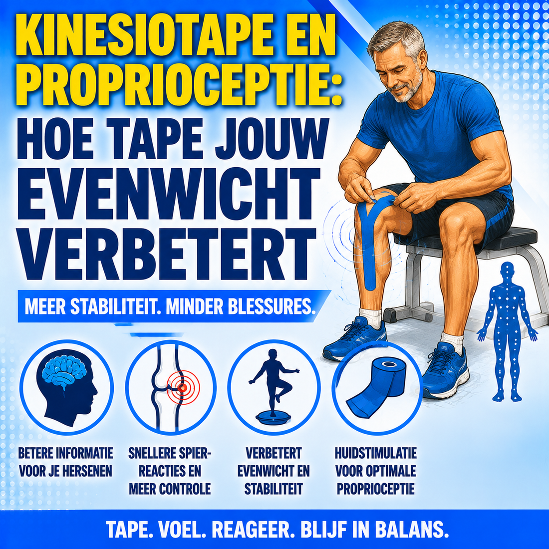 Kinesiotape en proprioceptie: hoe tape je evenwicht verbetert
