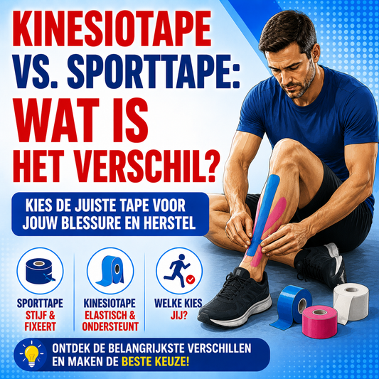 Kinesiotape vs. sporttape: wat is het verschil?