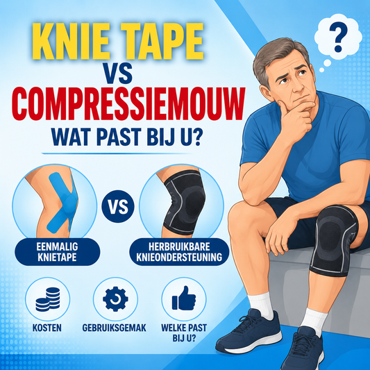 Eenmalige knie tape vs herbruikbare knieondersteuning: wat past bij u?