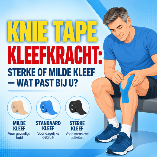 Knie tape kleefkracht: sterke of milde kleef — wat past bij u?