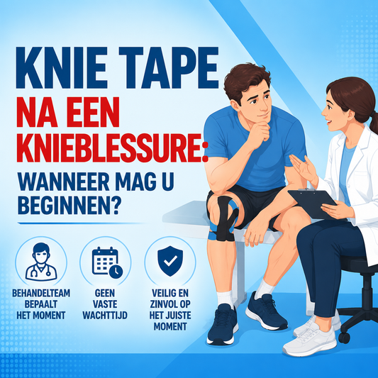 Knie tape na een knieblessure: wanneer mag u beginnen?