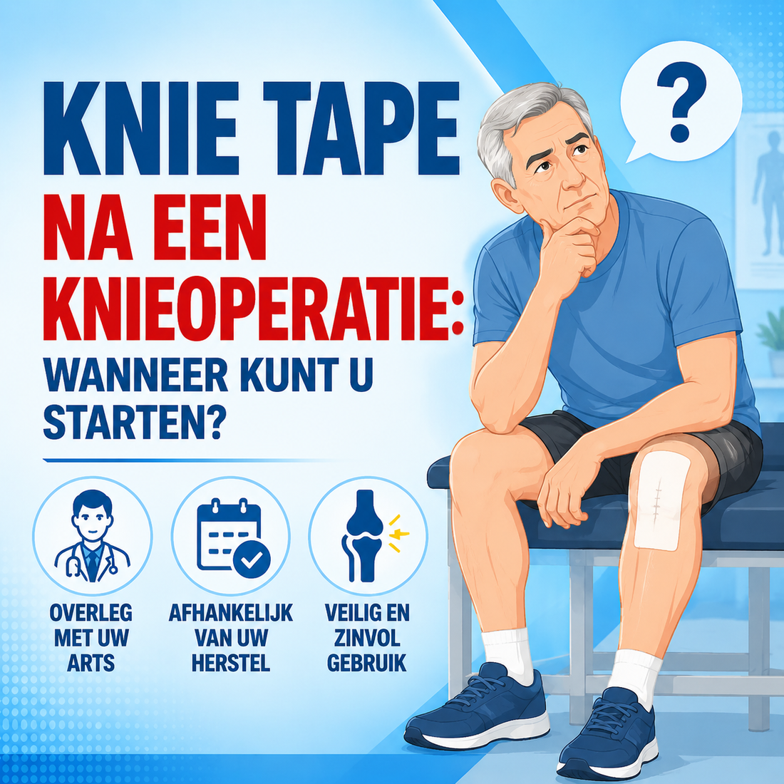 Knie tape na een knieoperatie: wanneer kunt u starten?