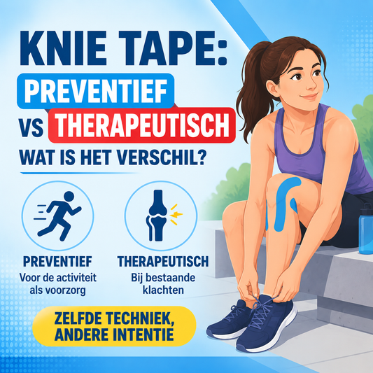Knie tape preventief vs therapeutisch gebruik: wat is het verschil?