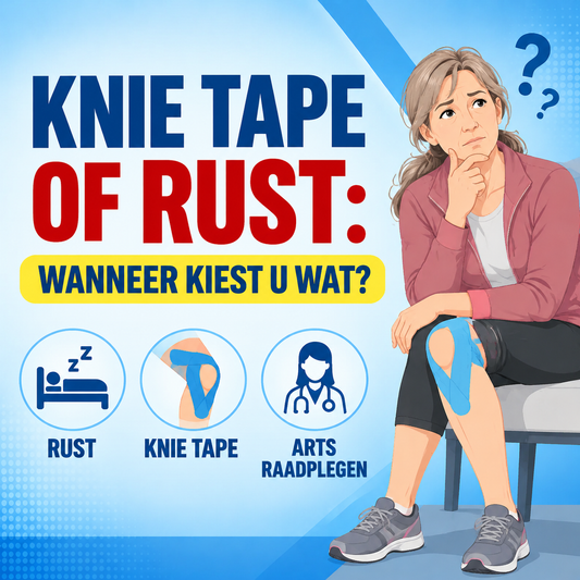 Knie tape of rust bij kniepijn: wanneer kiest u wat?