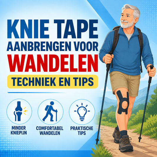 Knie tape aanbrengen voor wandelen: techniek en tips