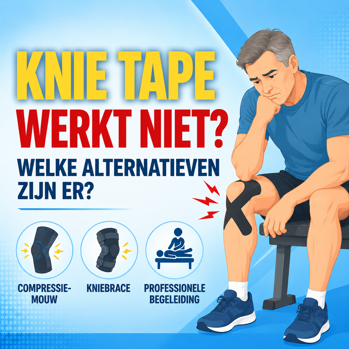 Knie tape werkt niet: welke alternatieven zijn er?