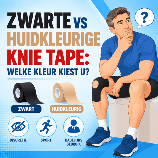 Zwarte vs huidkleurige knie tape: welke kleur kiest u?
