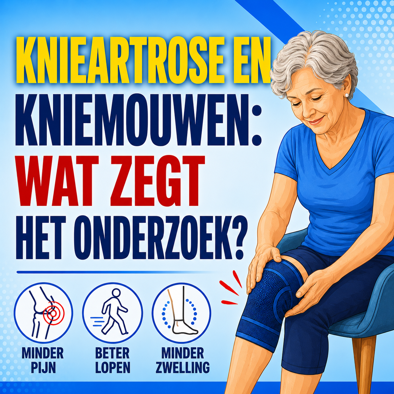 Knieartrose en kniemouwen: wat zegt het onderzoek?