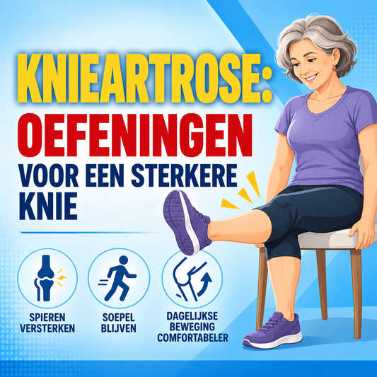 Knieartrose: oefeningen om de knie te versterken en soepel te houden