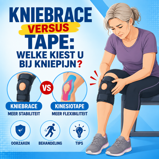 Kniebrace versus tape: welke kiest u bij kniepijn?