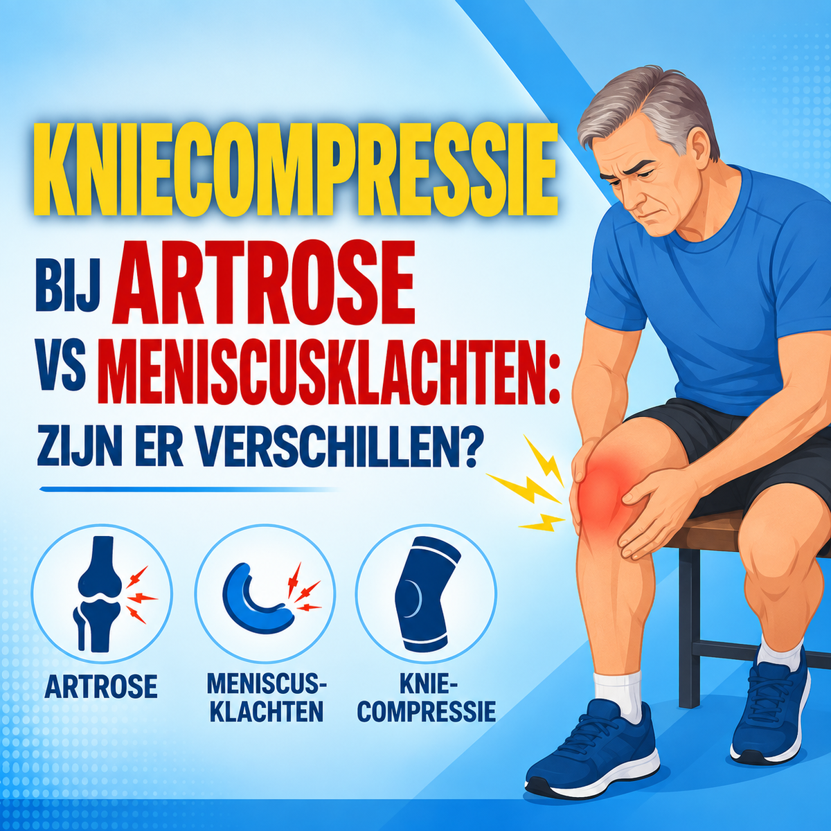 Kniecompressie bij artrose vs meniscusklachten: zijn er verschillen?