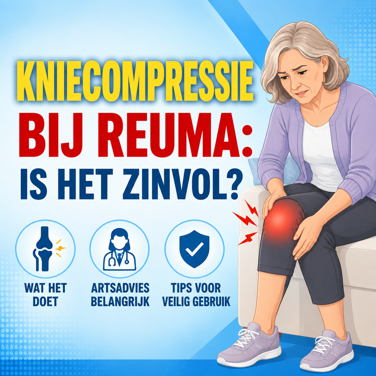 Kniecompressie bij reuma: is het zinvol?