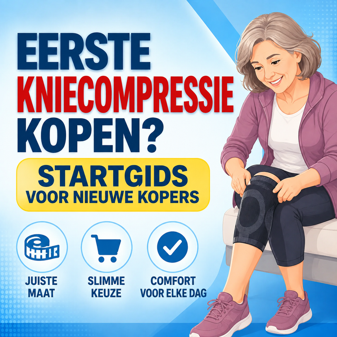 Eerste kniecompressie kopen: startgids voor nieuwe kopers