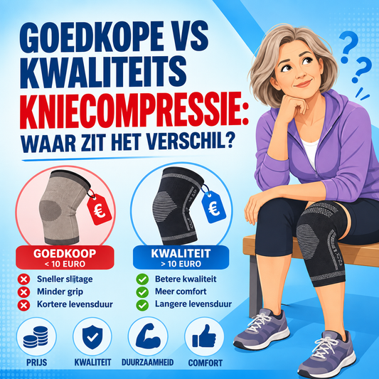 Goedkope vs kwaliteits kniecompressie: waar zit het verschil?