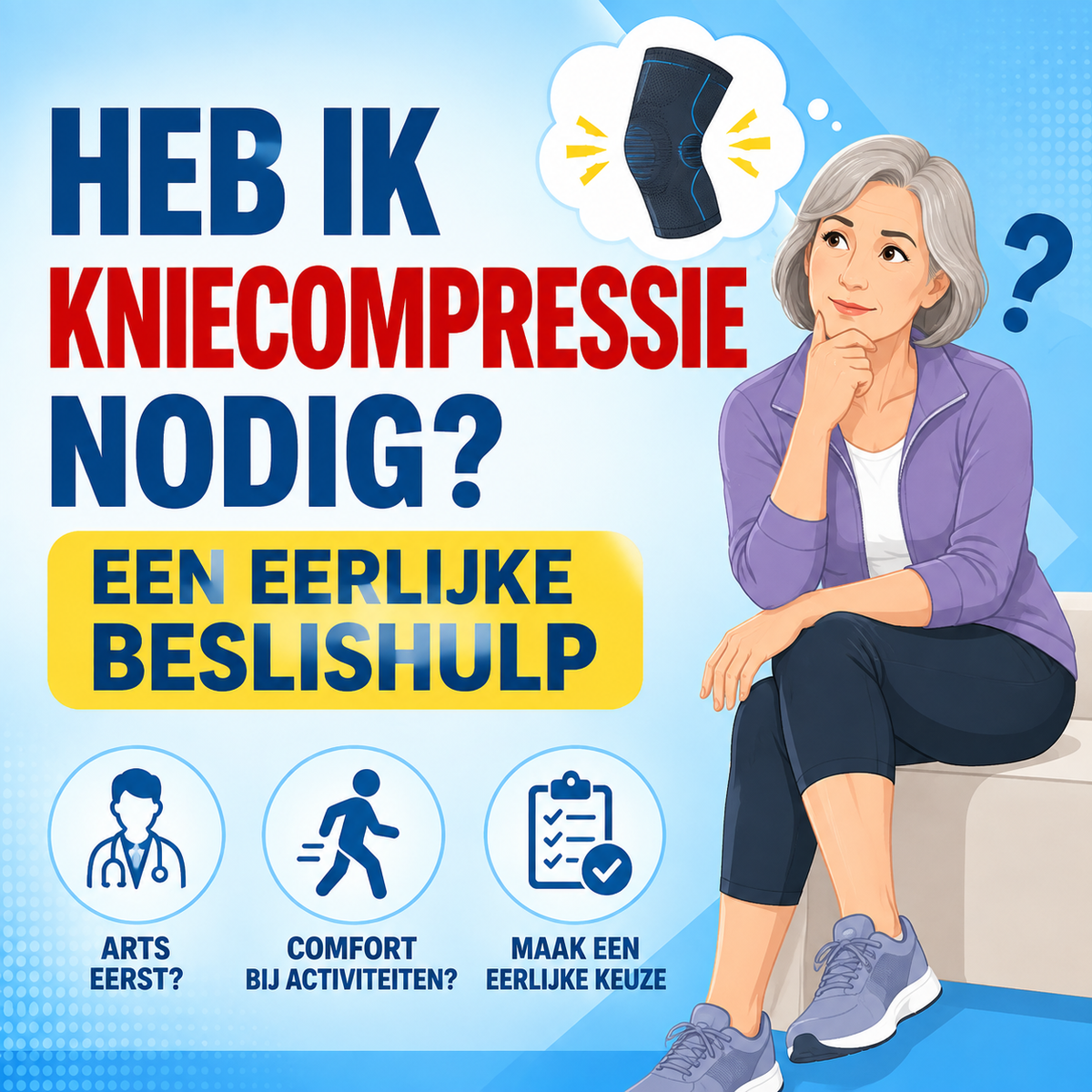 Heb ik kniecompressie nodig? Een eerlijke beslishulp