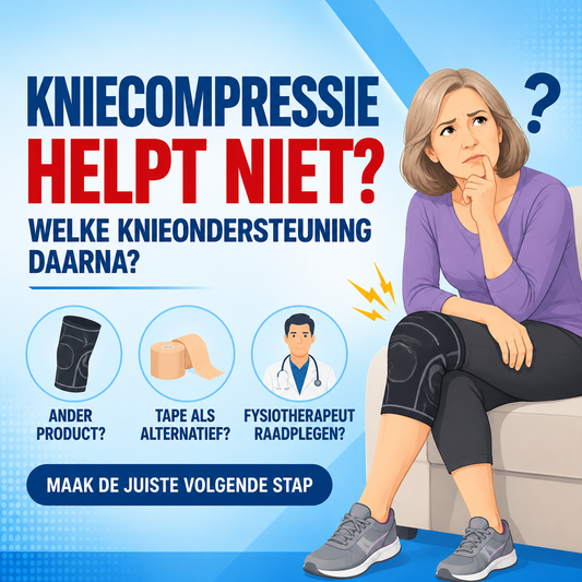 Kniecompressie helpt niet: welke knieondersteuning daarna?