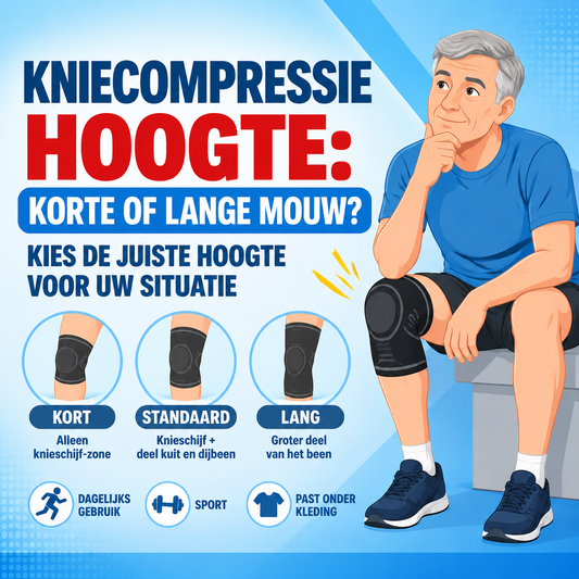 Kniecompressie hoogte: korte of lange mouw?