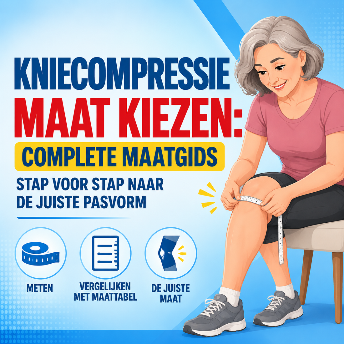 Kniecompressie maat kiezen: complete maatgids