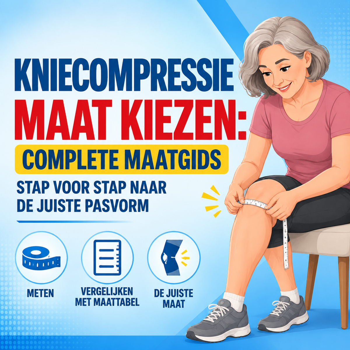 Kniecompressie maat kiezen: complete maatgids