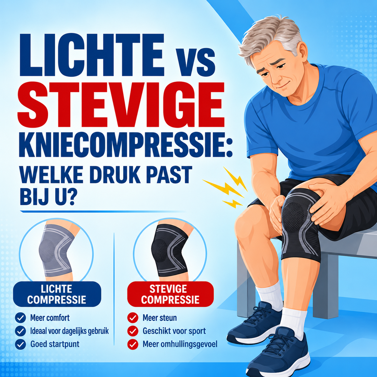 Kniecompressie met vs zonder scharnier: welke heeft u nodig?