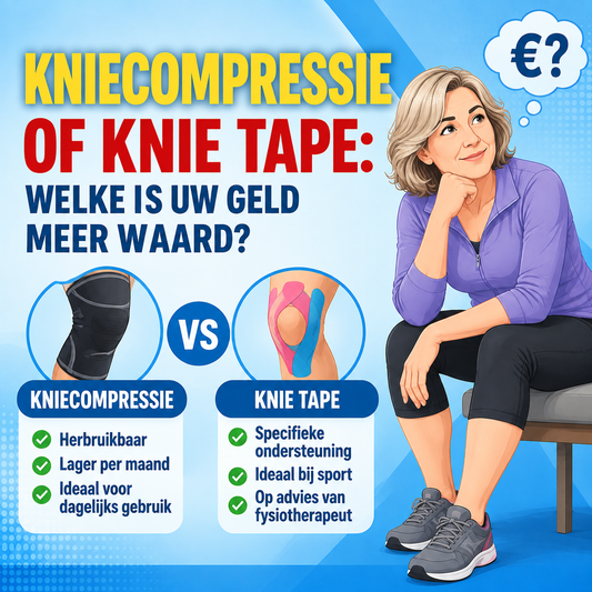 Kniecompressie of knie tape: welke is uw geld meer waard?