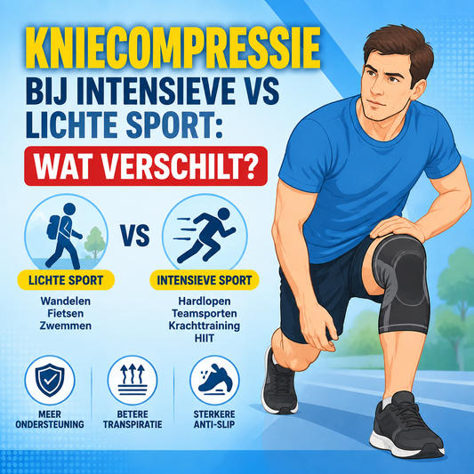 Kniecompressie bij intensieve vs lichte sport: wat verschilt?